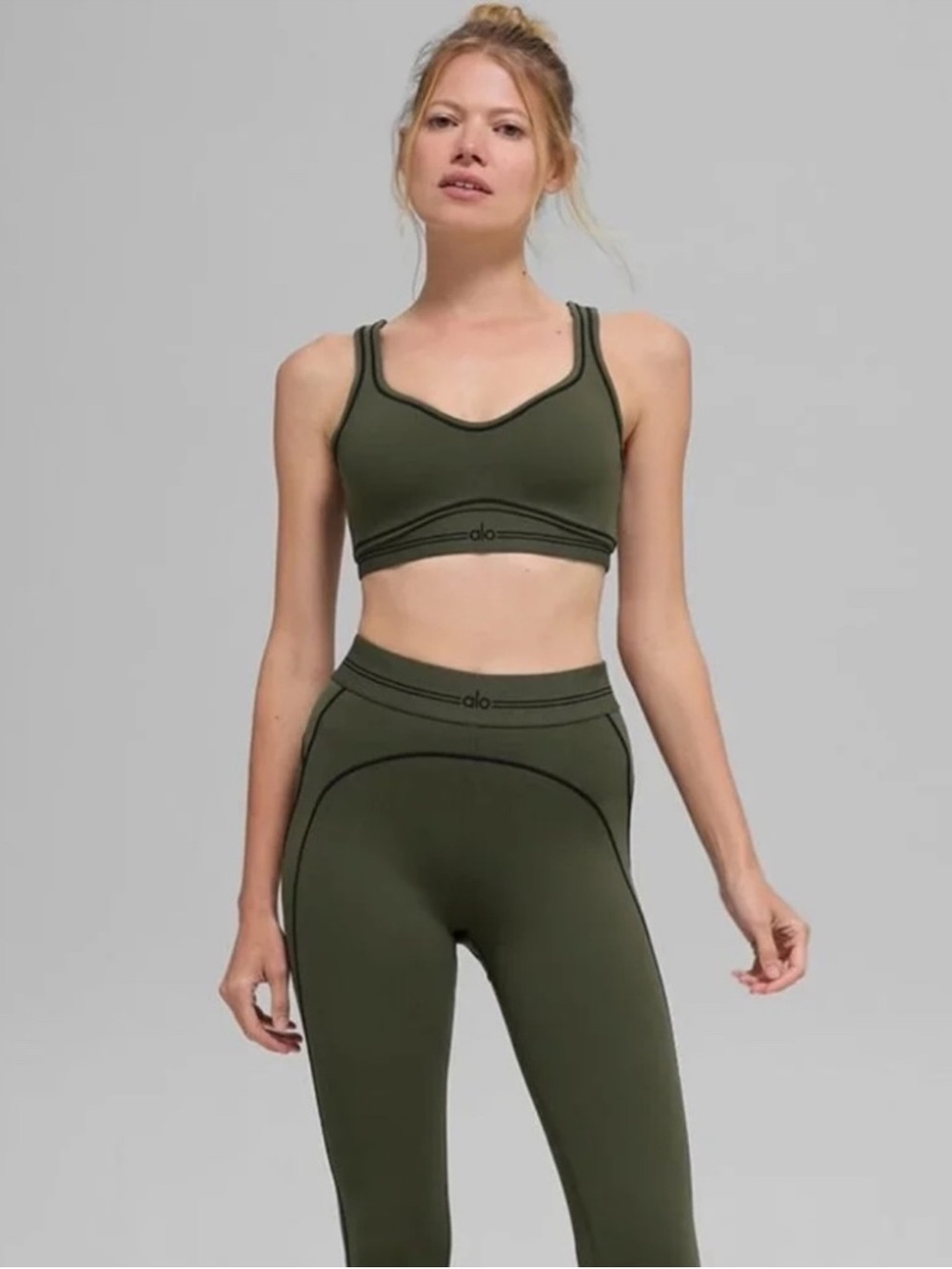 ALO Yoga Olive Green Set